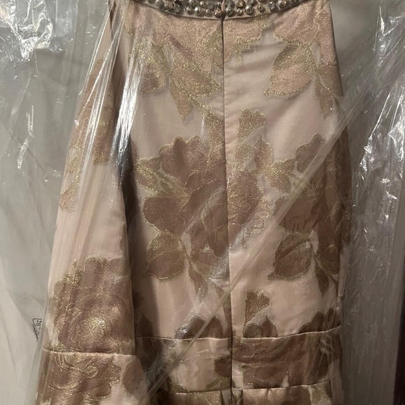 Beautiful cream and gold formal gown - Picture 3 of 4